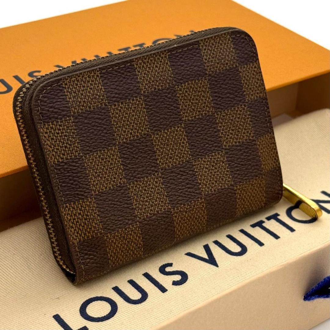 ルイヴィトン【最高級美品】ダミエ エベヌ ジッピーパース ブラウン