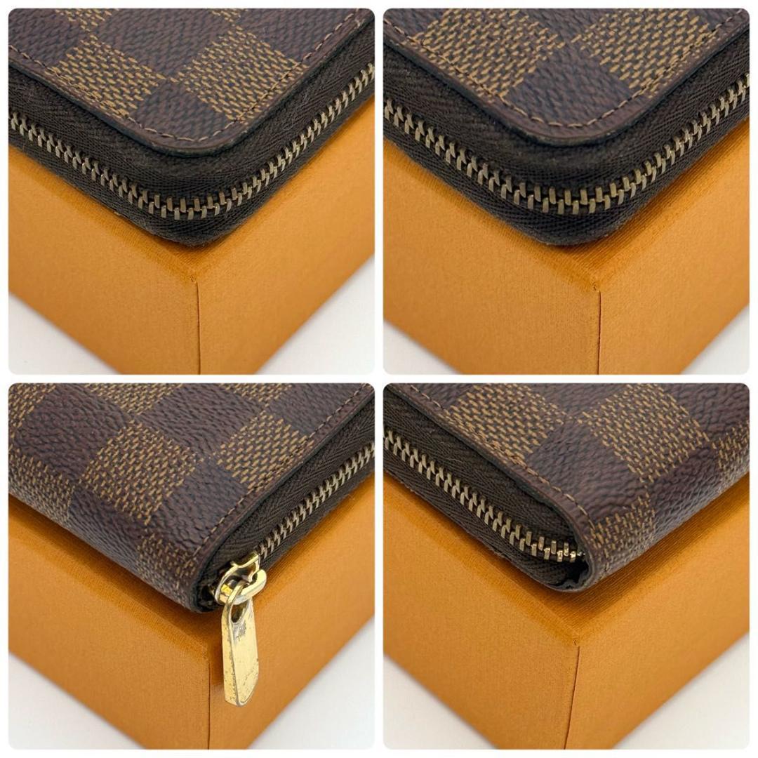 ルイヴィトン【最高級美品】ダミエ エベヌ ジッピーパース ブラウン