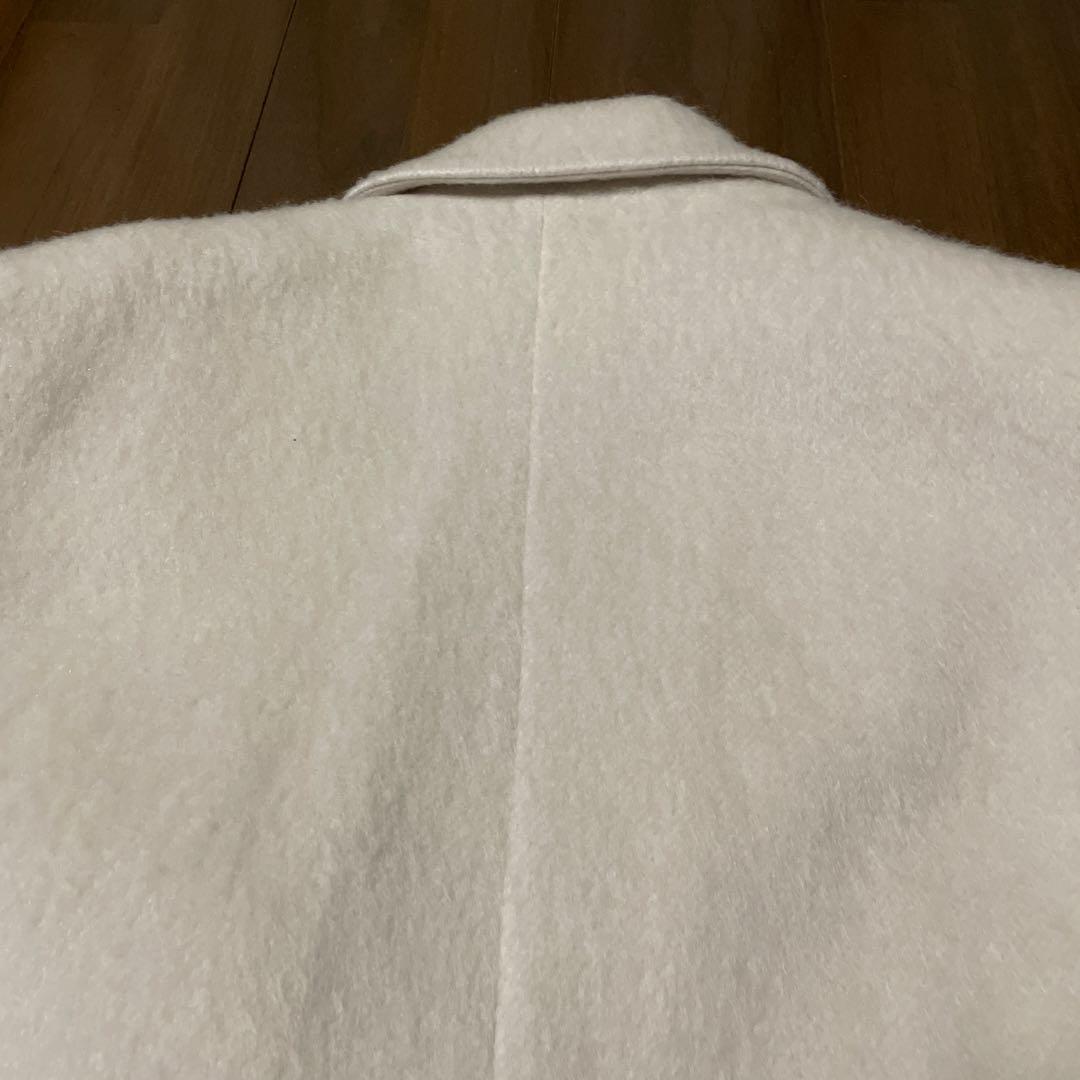 あき　ジョゼムーン　シャギージャケットコート　ホワイト　38