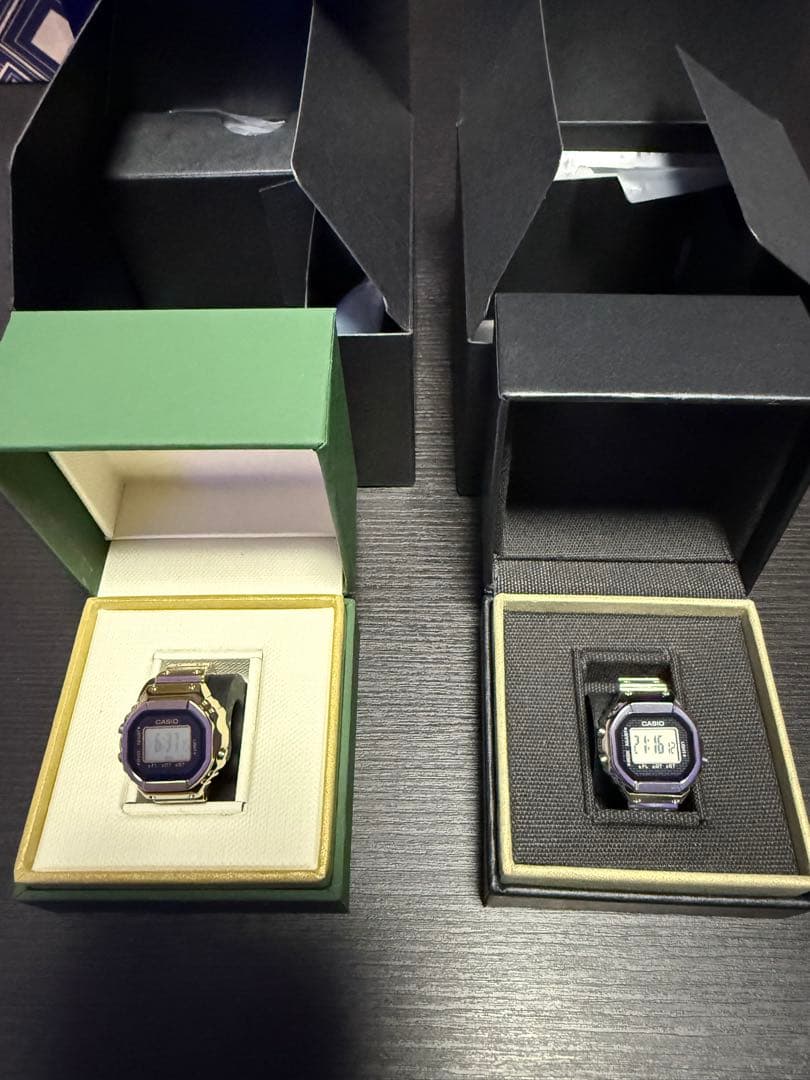 CASIO リングウォッチ　ゴールド シルバー　セット販売
