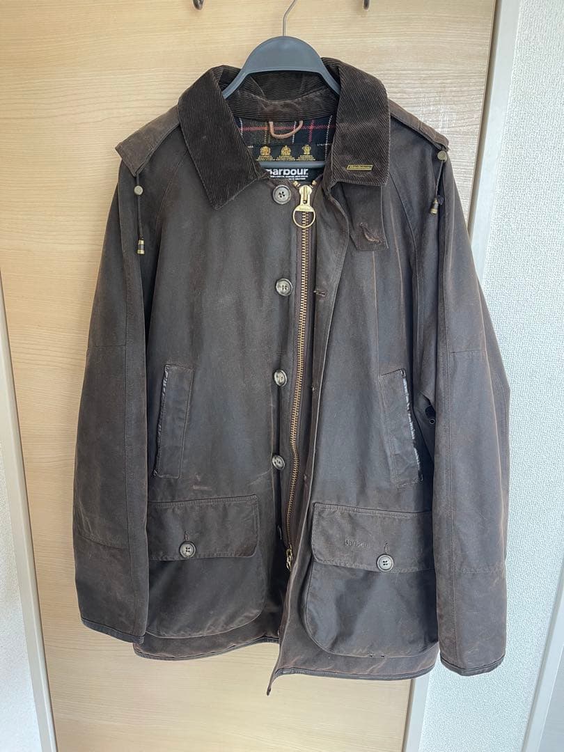 Barbour フード付きジャケット ダークブラウン　ビューチャンプXL