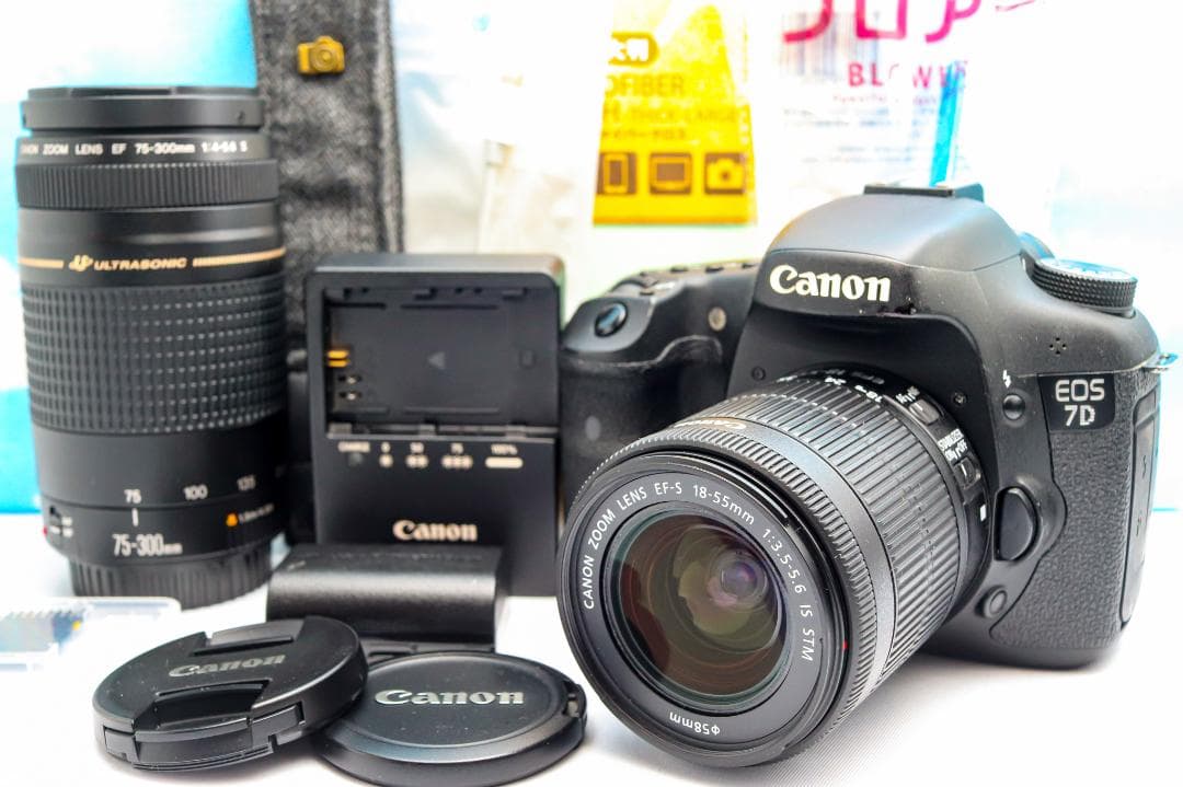 キャノン Canon EOS 7D ⭐️ダブルレンズ⭐️スマホ転送⭐️高速連射