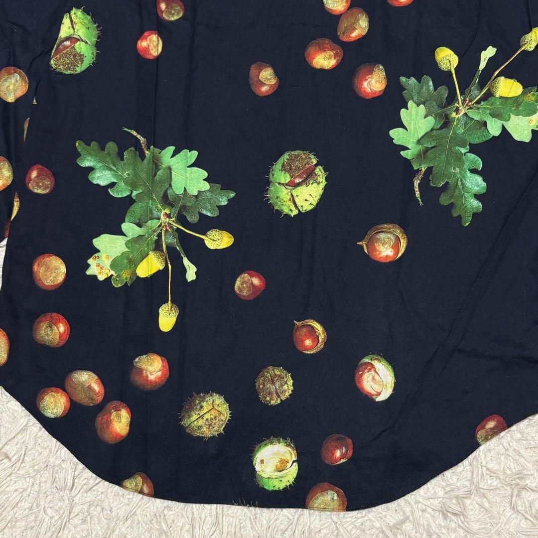 Paul Smith LONDON 長袖シャツ どんぐり 総柄 ネイビー M