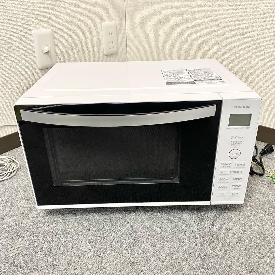 【美品】TOSHIBA 電子レンジ ER-S17Y ホワイト 2024年製 M