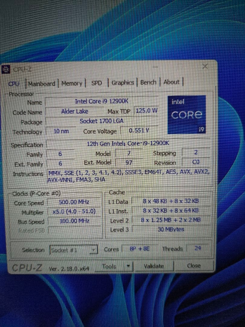 CPU Intel Core i9-12900K CPU LGA 1700