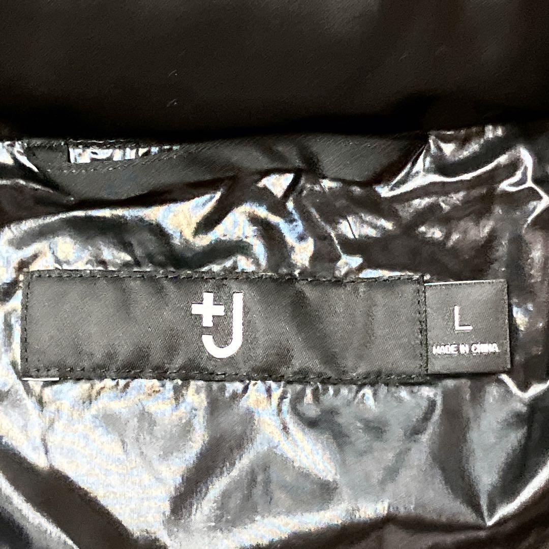 ユニクロ+J ダウンボリュームジャケット オーバーサイズ 黒 L 肉厚 防寒