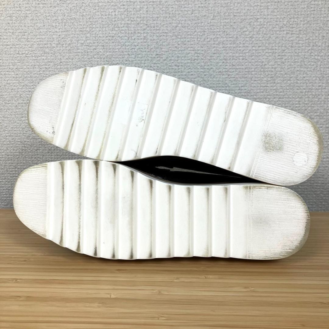 【美品】STACCATO ジリアンモードプラットフォーム ローファー 黒 23