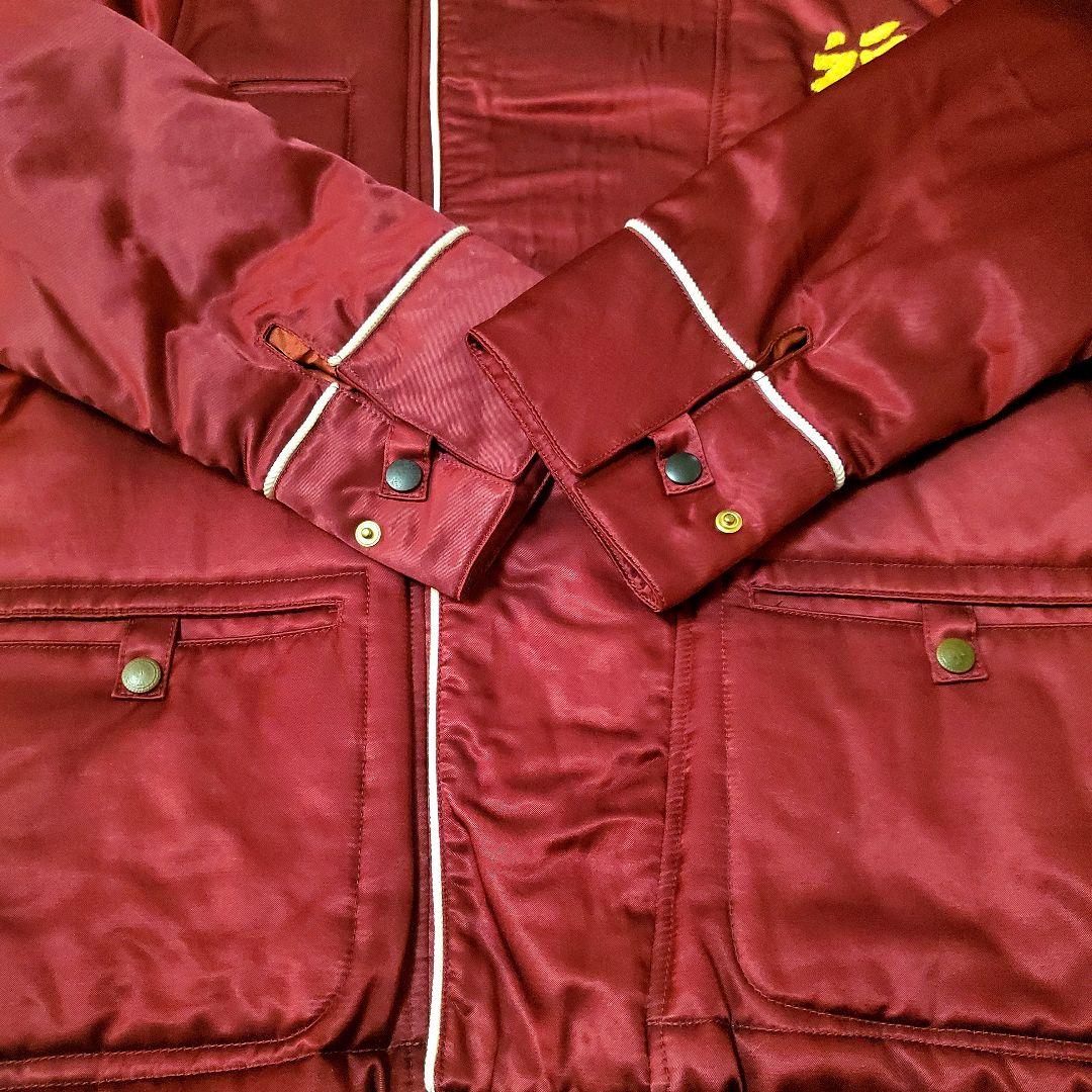 【未使用】ブラックミーンズ サテン パディングジャケット ベトジャン スカジャン