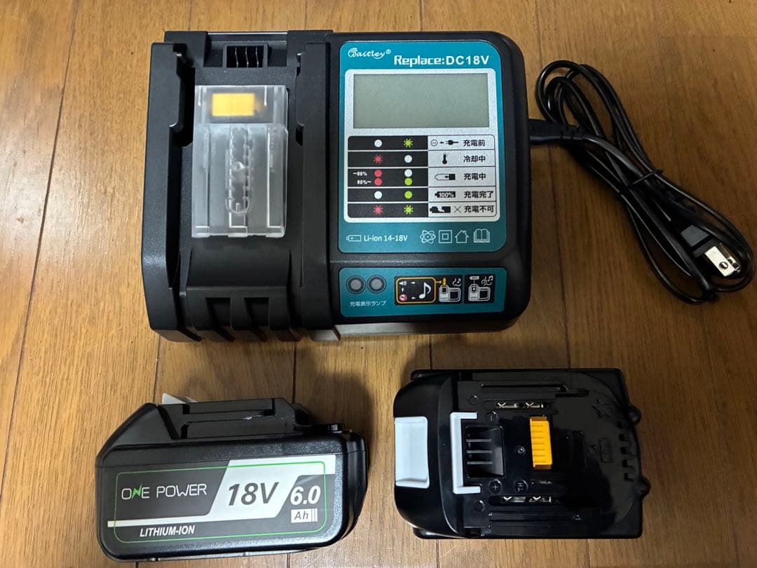 マキタ 充電式扇風機 CF102DZ 18V6Ahバッテリー2個 充電器セット