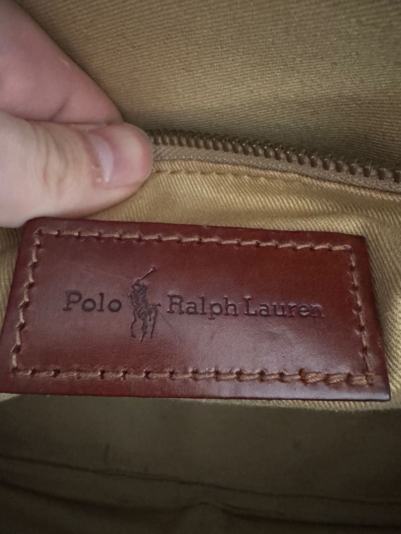 ぬらちお　polo Ralph Lauren messenger bag