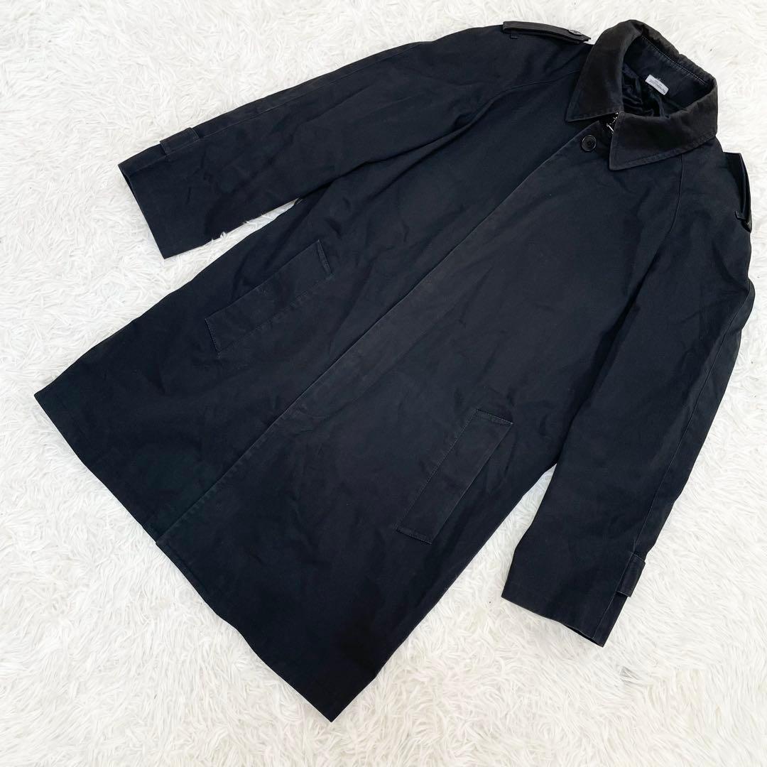 【美品】DOLCE&GABBANA コットンコート 黒 48 Lサイズ相当