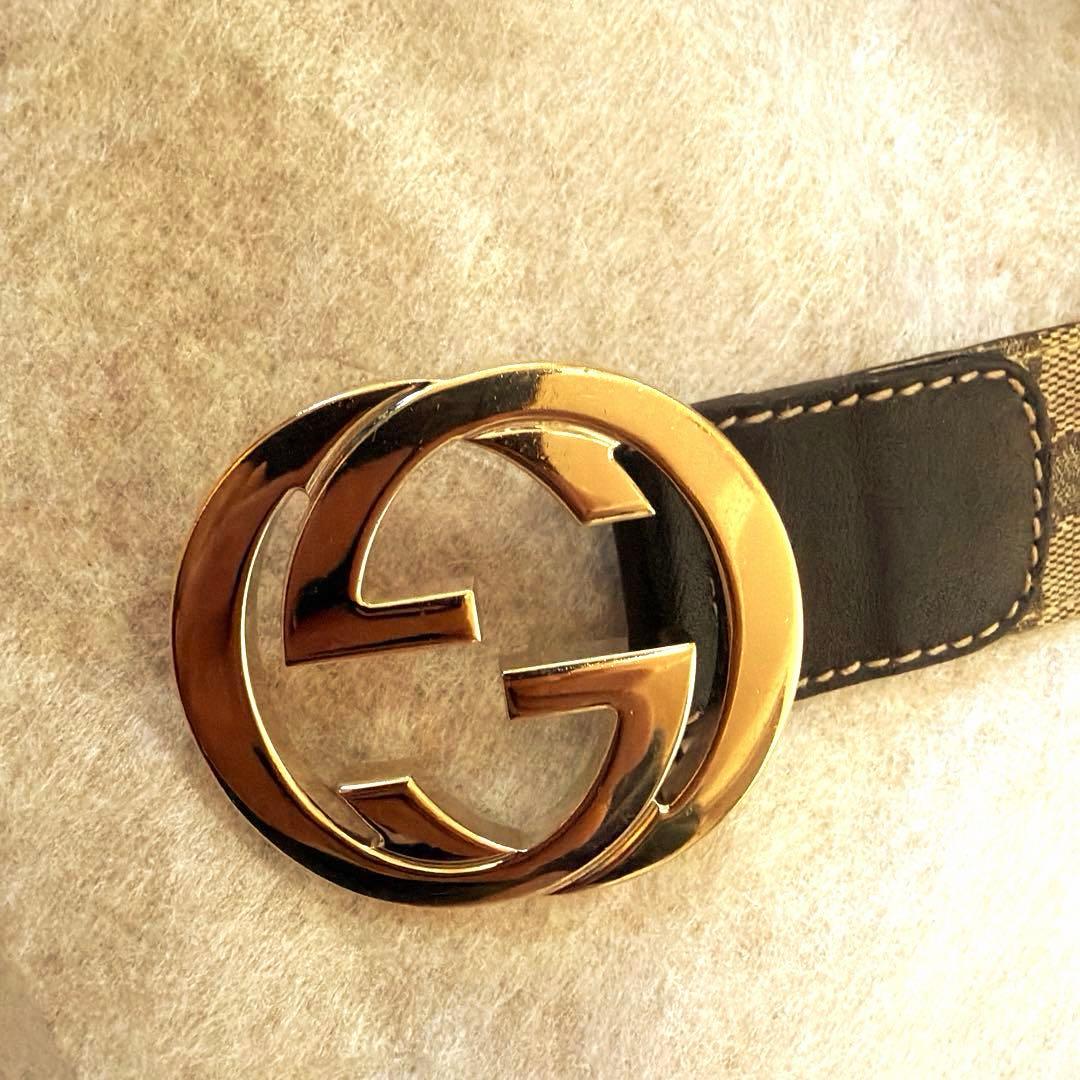 【りょま】GUCCI グッチ ベルト インターロッキング GGスプリーム