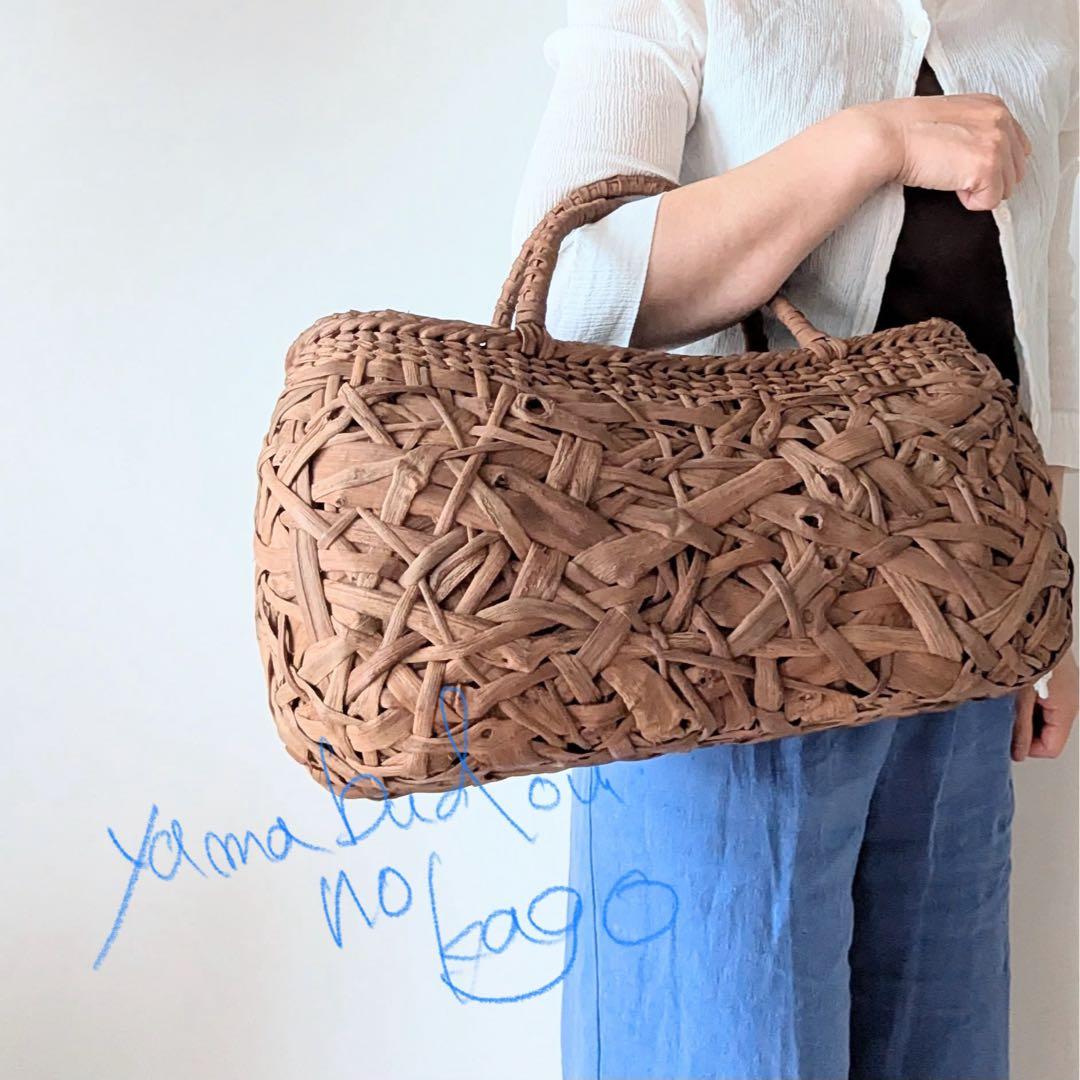 く*ん様 【USED】大きな山葡萄かごバッグ