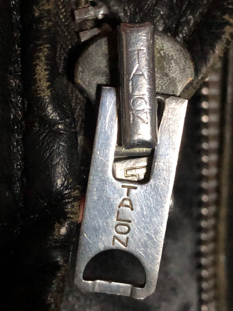 ヴィンテージ レザー シングル ライダース ジャケット 黒 ブラック TALON