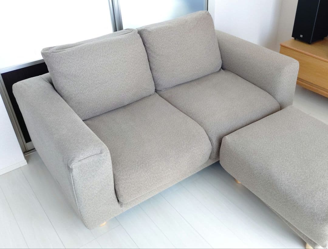 【ソファのみ】無印良品　ソファ2シーター　フェザー　ポケットコイル