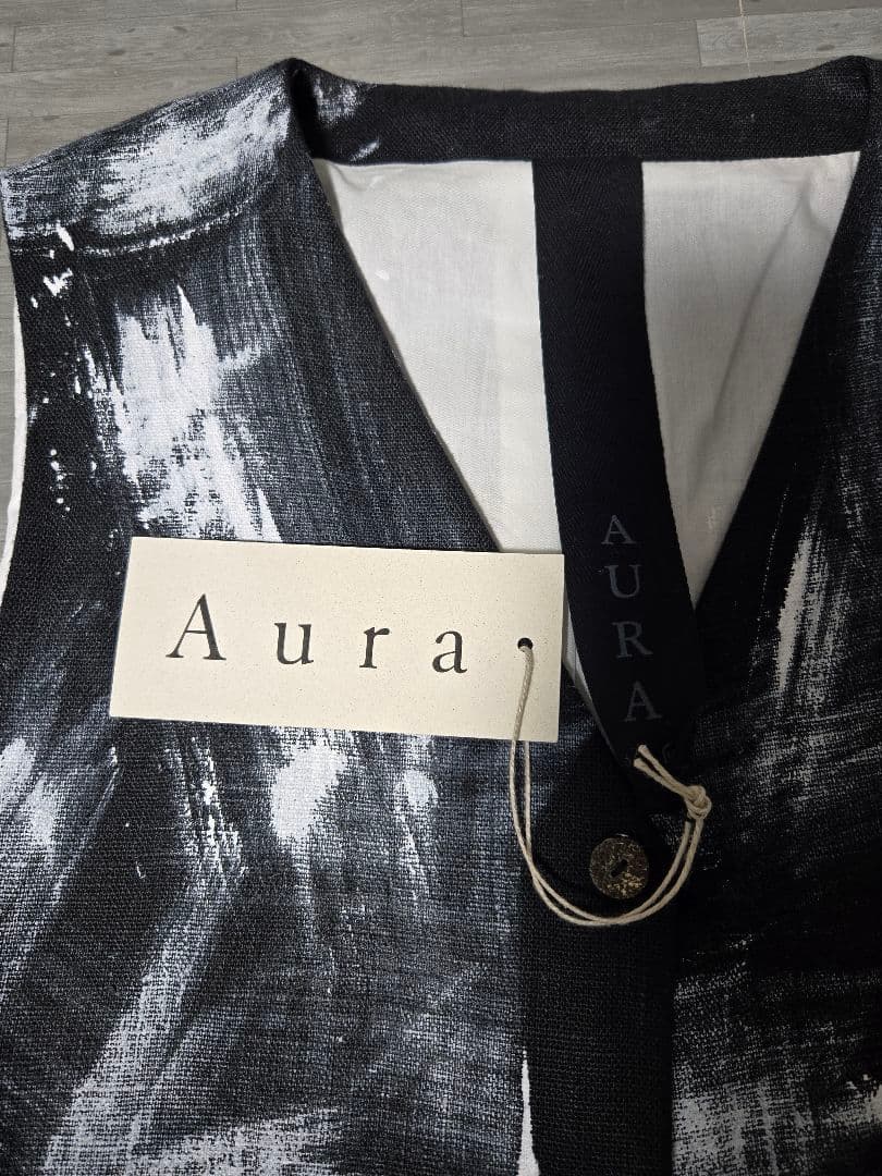 Atelier Aura スウェディッシュリネン ペイントベスト 44