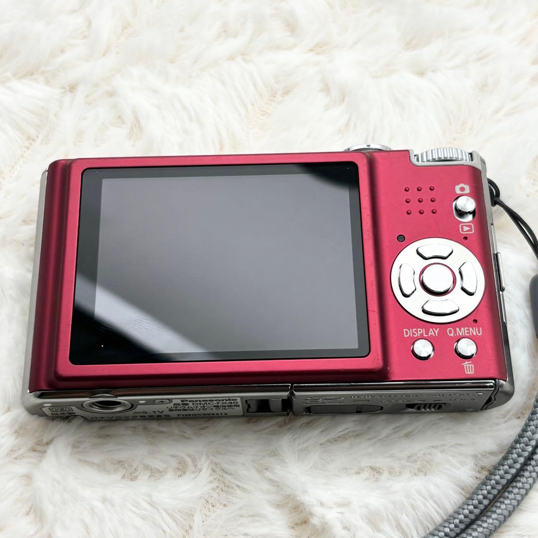 動作良好 Panasonic LUMIX DMC-FX40 レッド