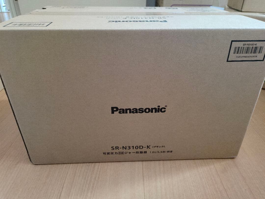パナソニック 炊飯器 5.5合 SR-N310D-K 未開封、元のパッケージ