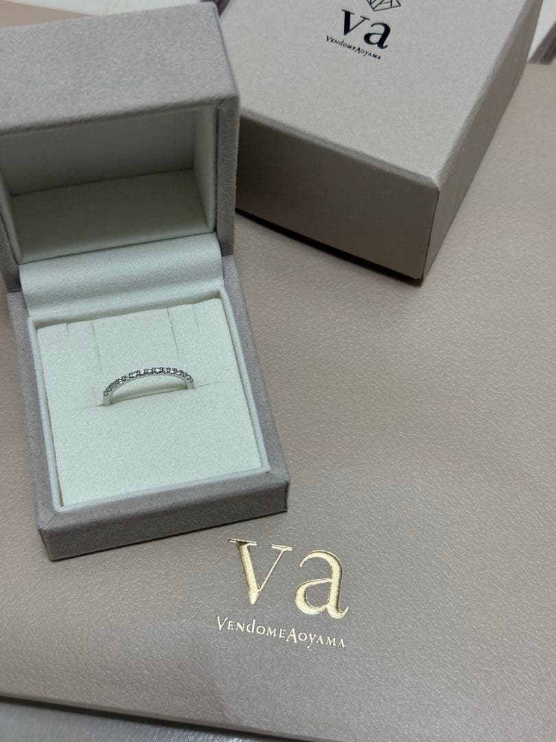 VA VENDOME AOYAMA ハーフエタニティ ダイヤモンド リング 7号
