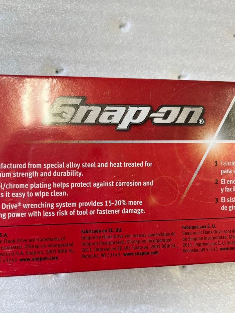 【新品・未使用】Snap-on 1/2sqショートソケット 13ピースセット