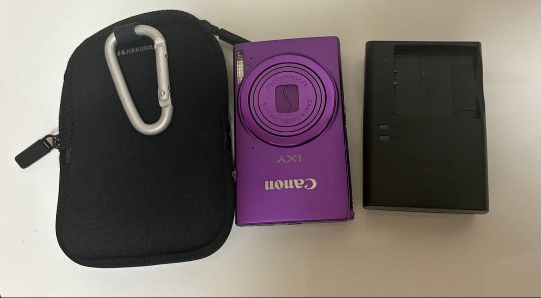 Canon IXY 紫色 デジタルカメラ 本体と付属品