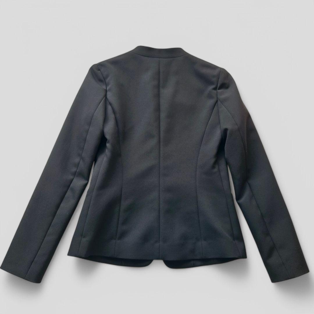 アンタイトル 洗える♪ 高年式 現行 セットアップ パンツスーツ ノーラペル 黒