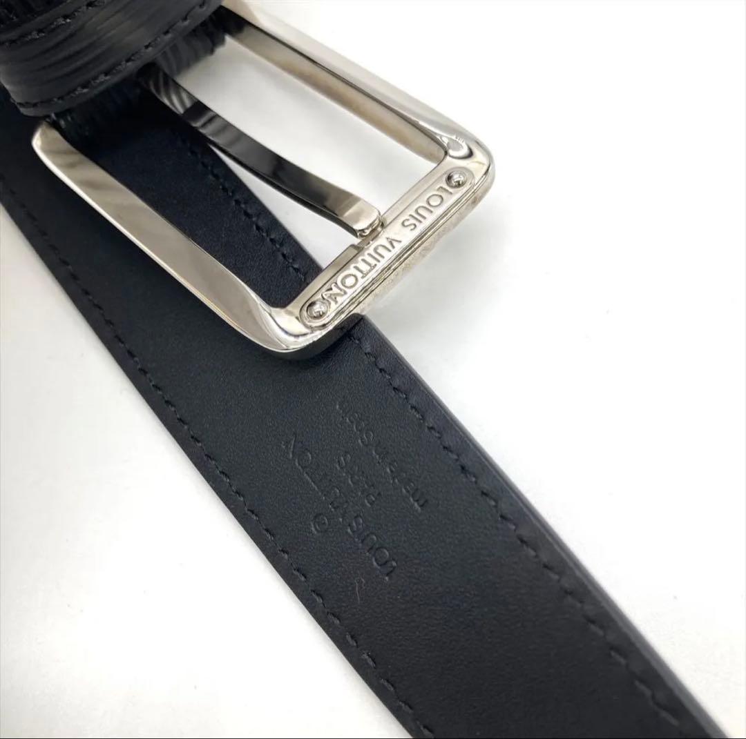 ルイヴィトン ベルト エピ 85cm CA0068 ノワール メンズ【中古】
