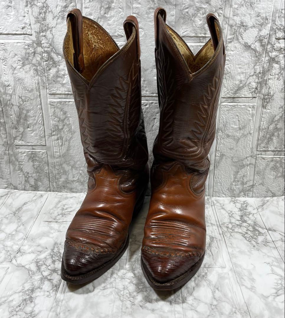 TONY LAMA トニーラマ　ウエスタンブーツ　ダークブラウン　24.5㎝