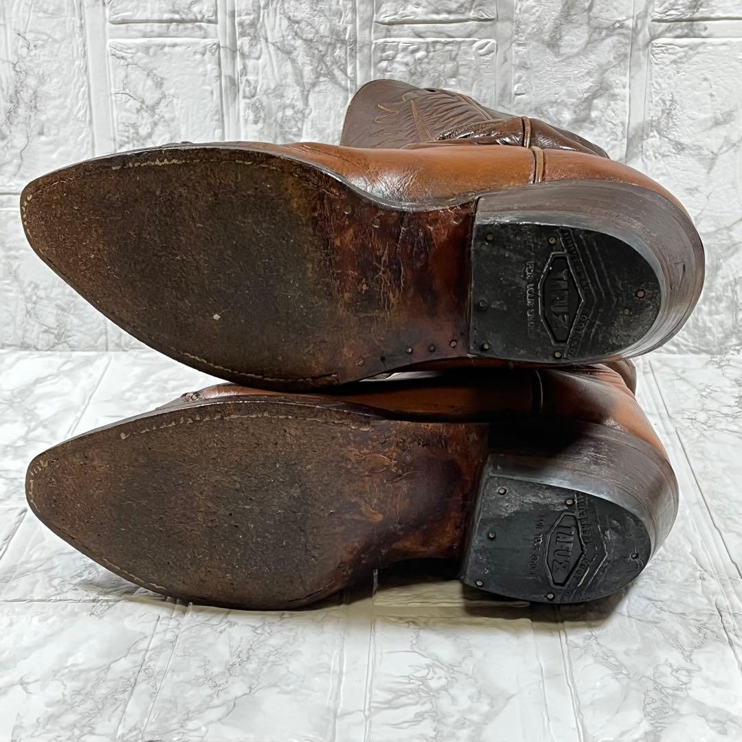 TONY LAMA トニーラマ　ウエスタンブーツ　ダークブラウン　24.5㎝