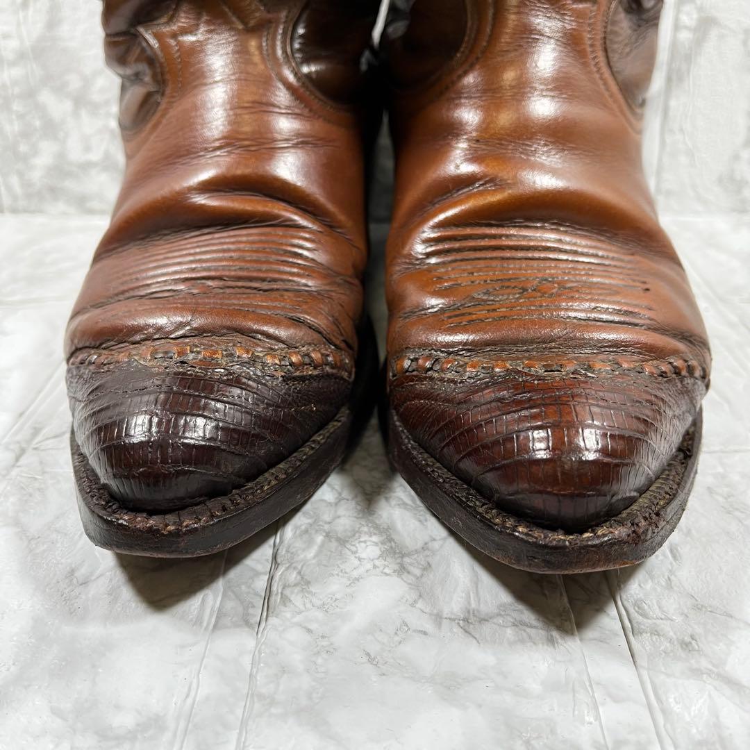 TONY LAMA トニーラマ　ウエスタンブーツ　ダークブラウン　24.5㎝