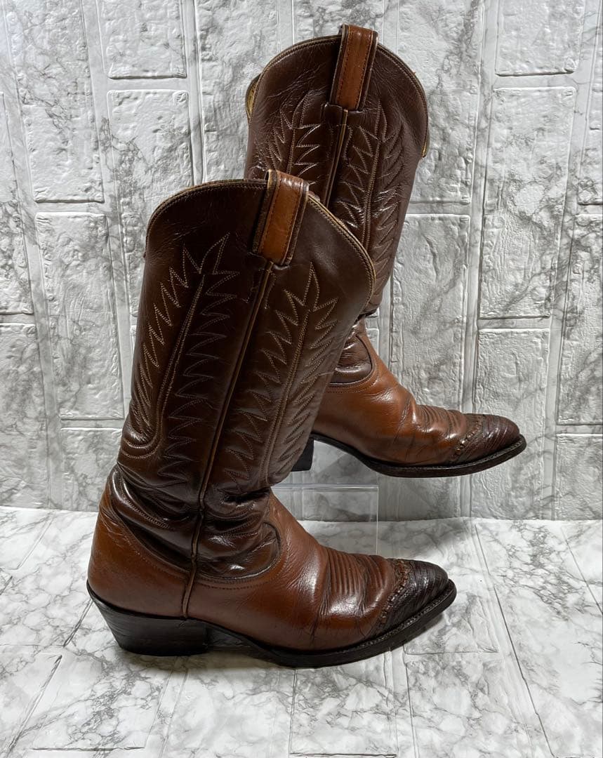 TONY LAMA トニーラマ　ウエスタンブーツ　ダークブラウン　24.5㎝