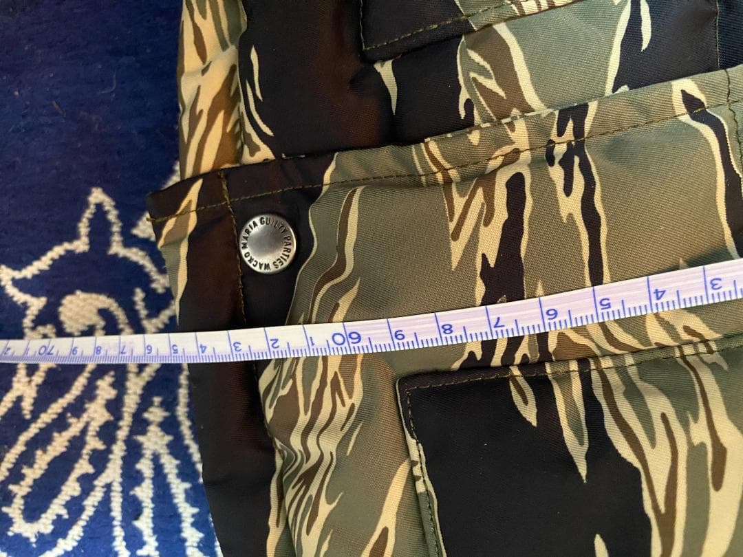 WACKO MARIA ワコマリア ダウンベスト タイガーカモ 迷彩 M