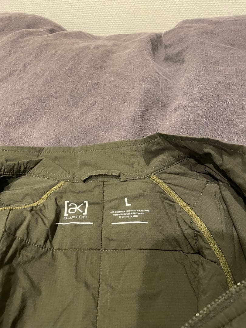 Burton akフリースキルティングジャケット L