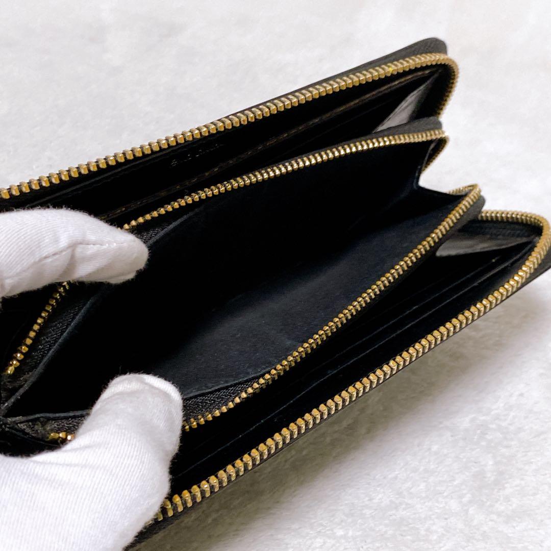 PaulSmithポールスミス　ラウンドジップ長財布　ラビット　ブラック　レザー