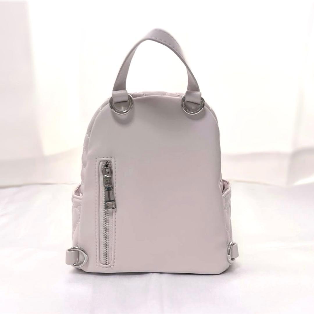 pium ハートキルティングミニリュック ベビーピンク