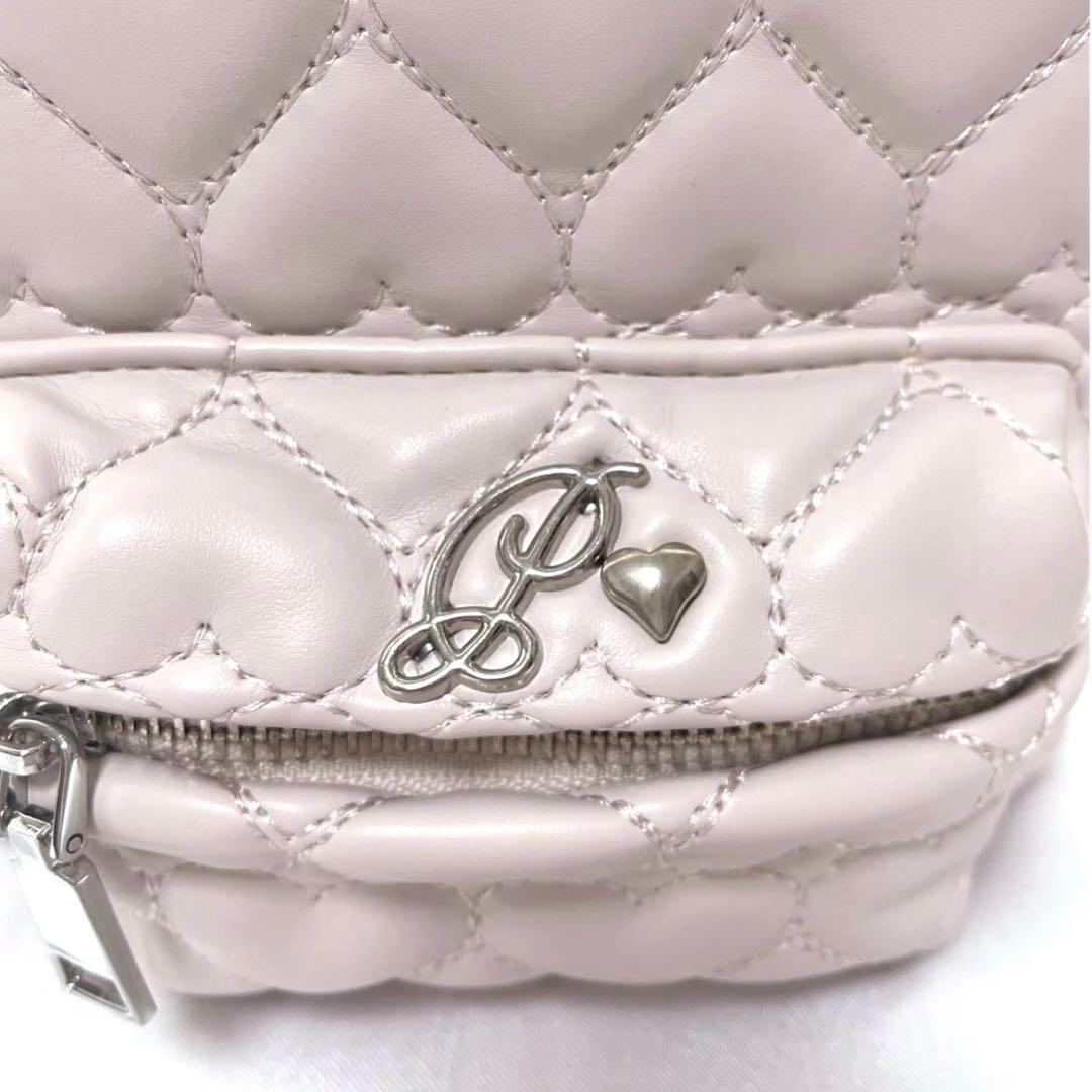 pium ハートキルティングミニリュック ベビーピンク