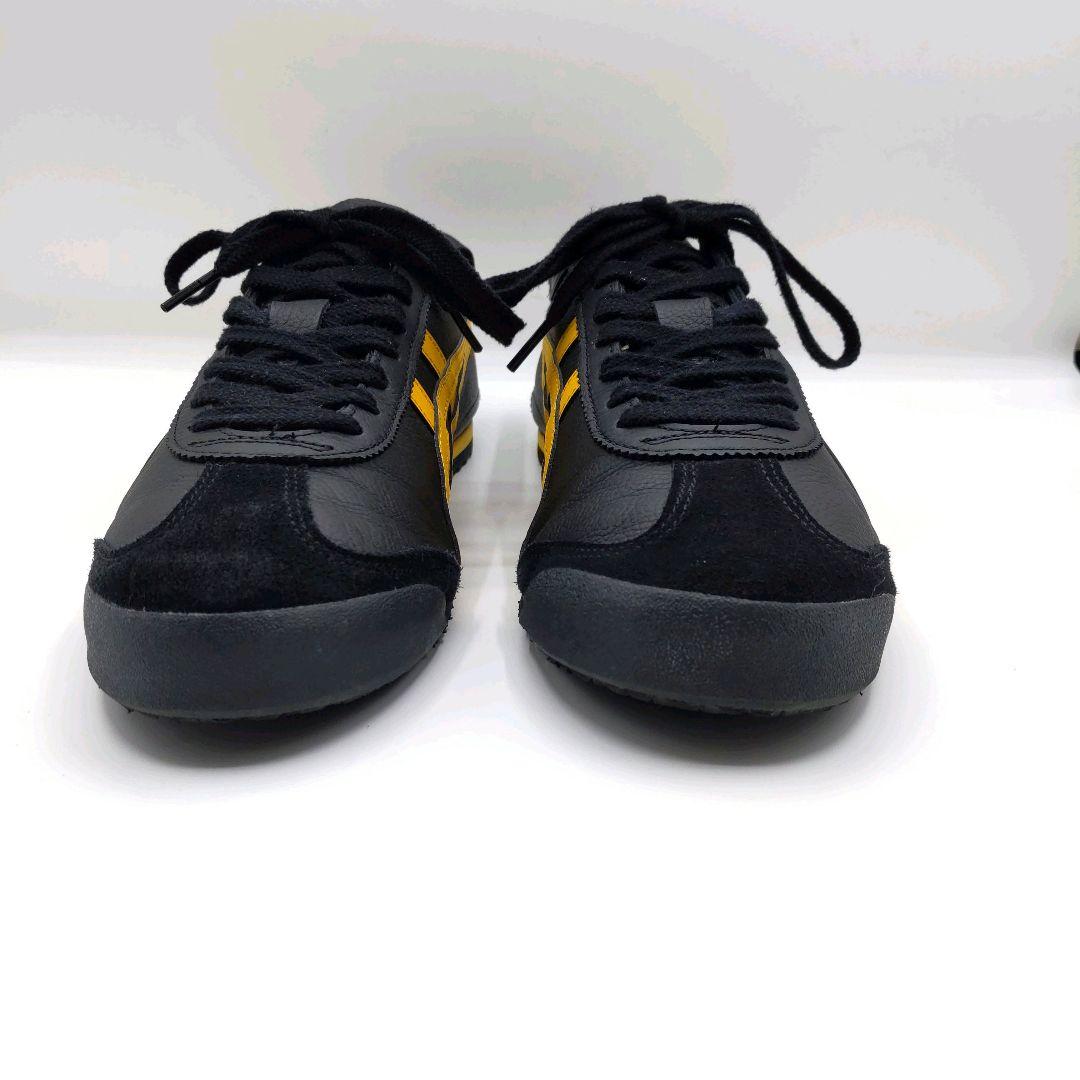 ​【美品】オニツカタイガー 27cm メキシコ66 ブラック×イエロー