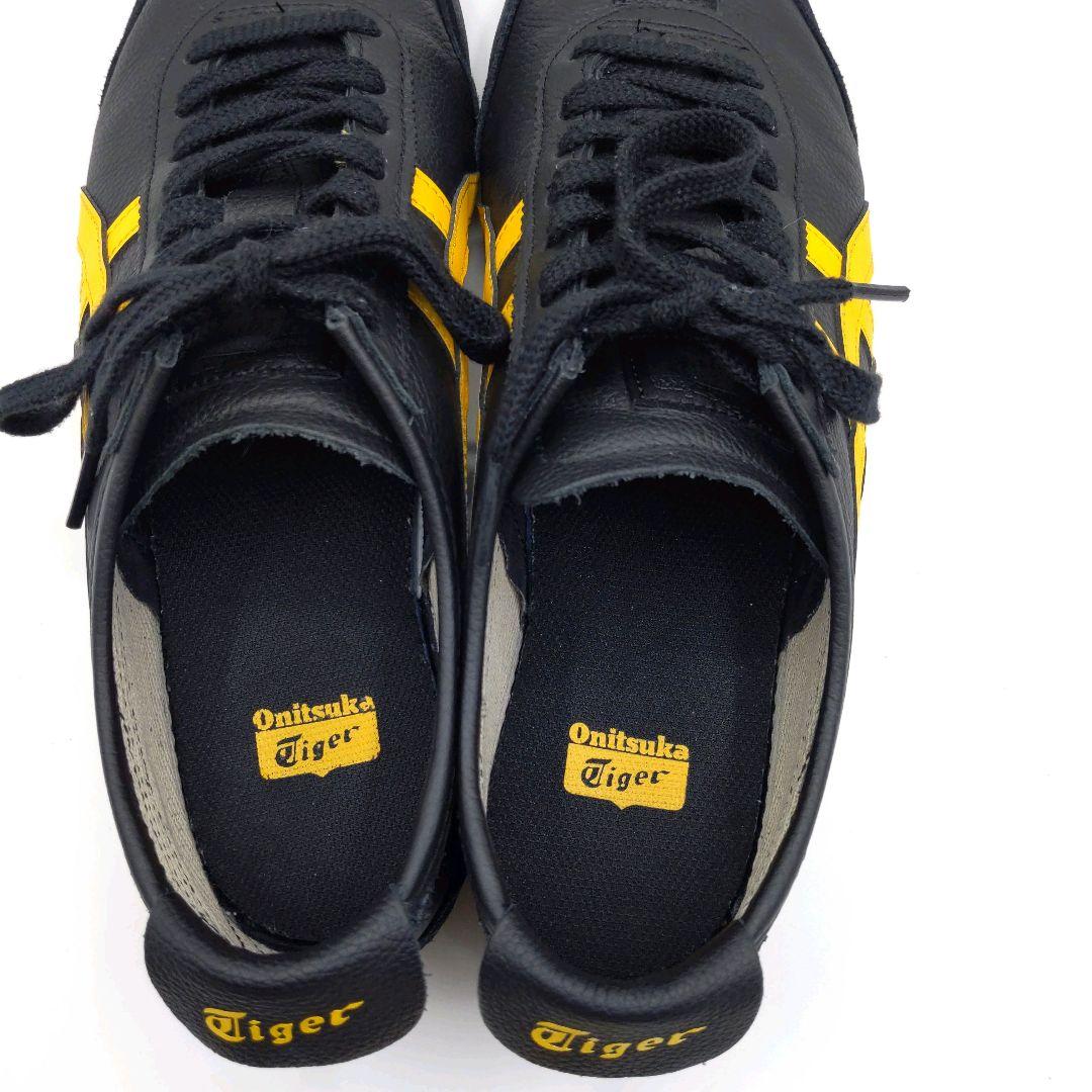 ​【美品】オニツカタイガー 27cm メキシコ66 ブラック×イエロー