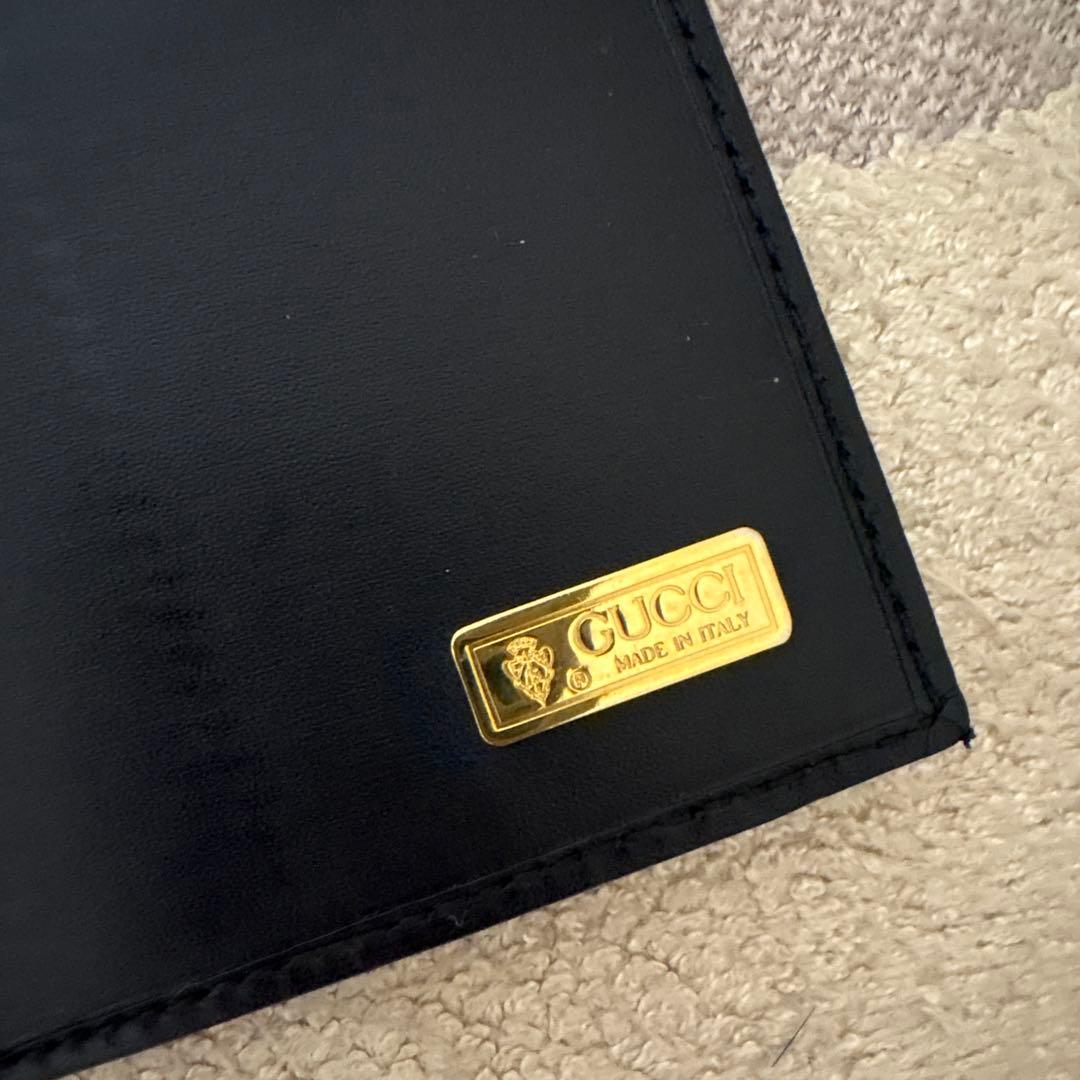 GUCCI グッチ　長財布　インターロッキング　ブラック