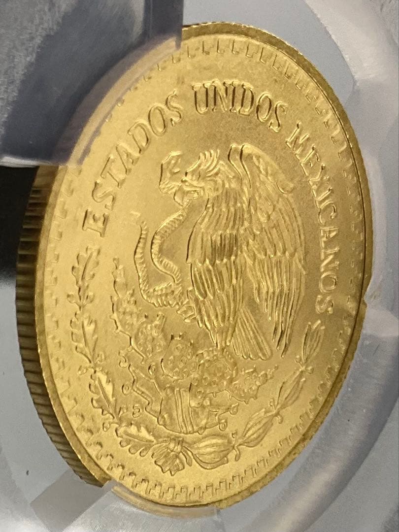 【カツ】 2024 メキシコ リベルタード 1/4oz 金貨 MS70