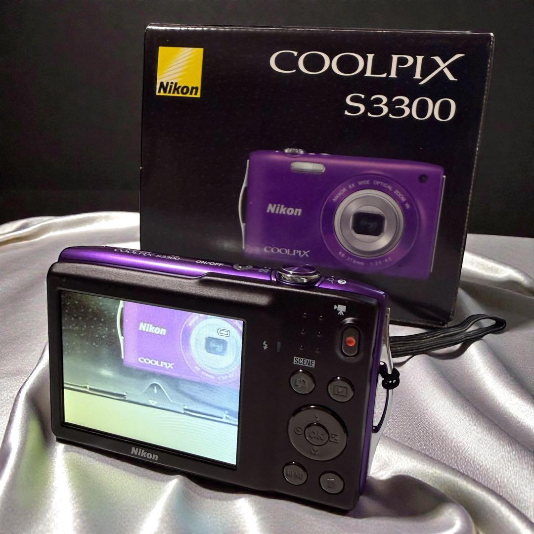 【極美品級・完品】Nikon COOLPIX S3300 パープル 動作確認済