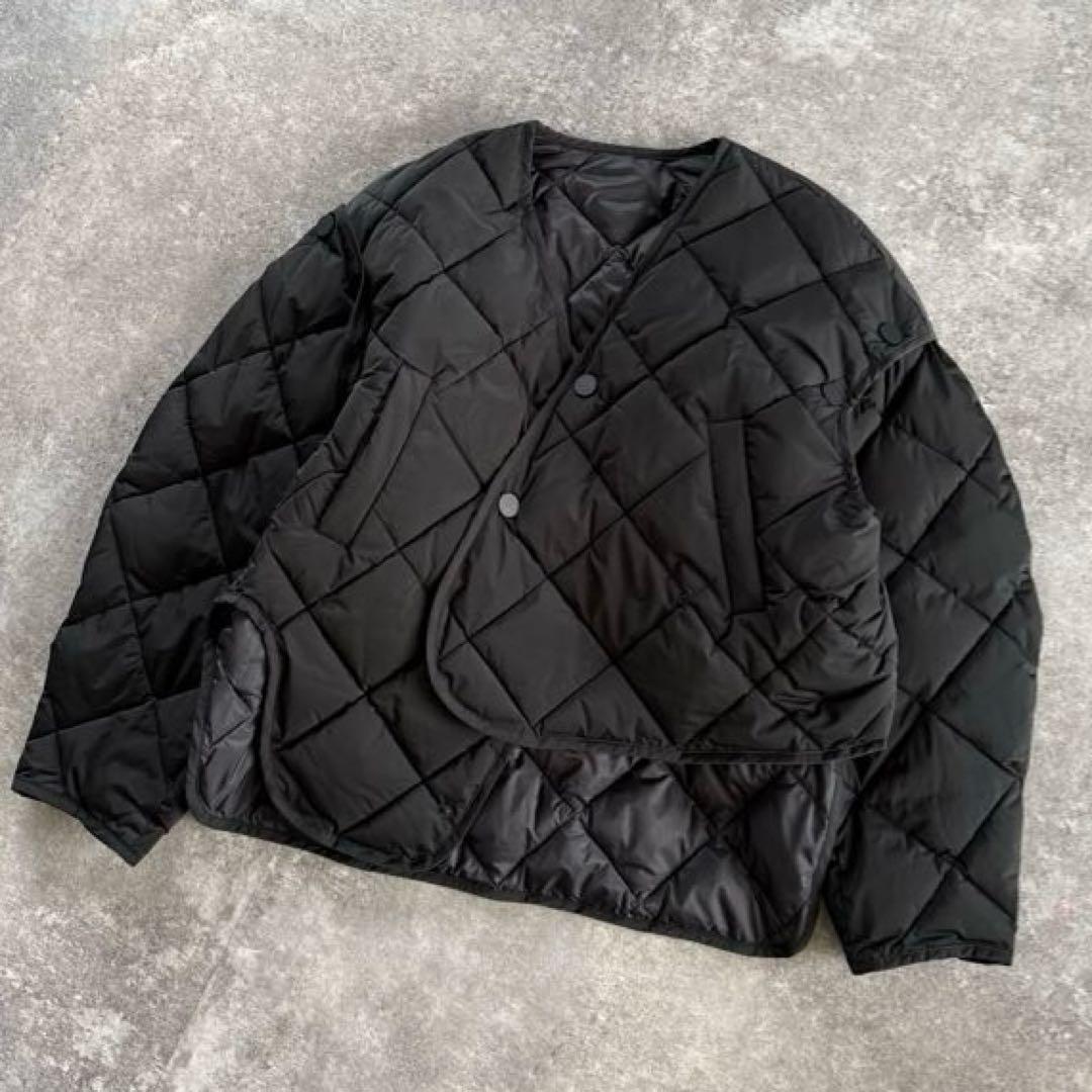 ENFOLD ブラック キルティング ダウンジャケット ベスト エンフォルド