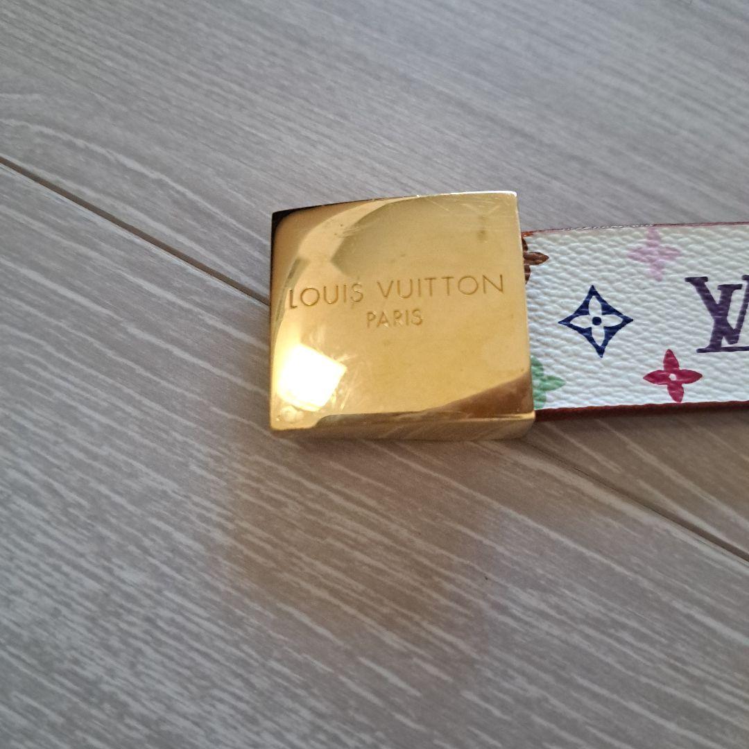 Louis Vuitton マルチカラー ベルト(白)