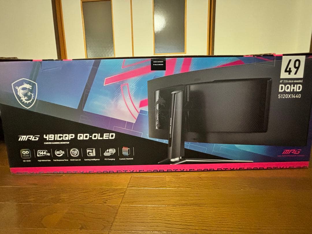 【-v- 】MSI MPG 491CQP QD-OLED 49インチ