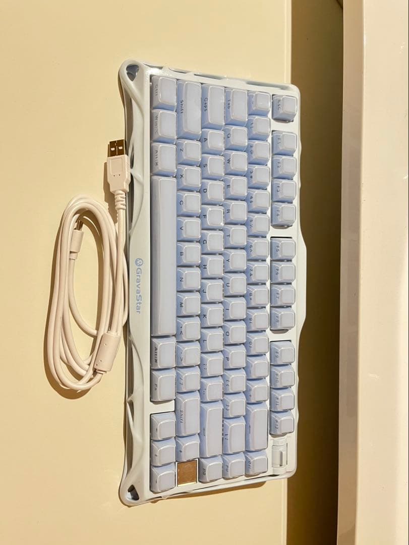 Grava star K1 ゲーミングキーボード　水色