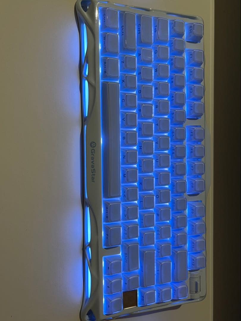 Grava star K1 ゲーミングキーボード　水色