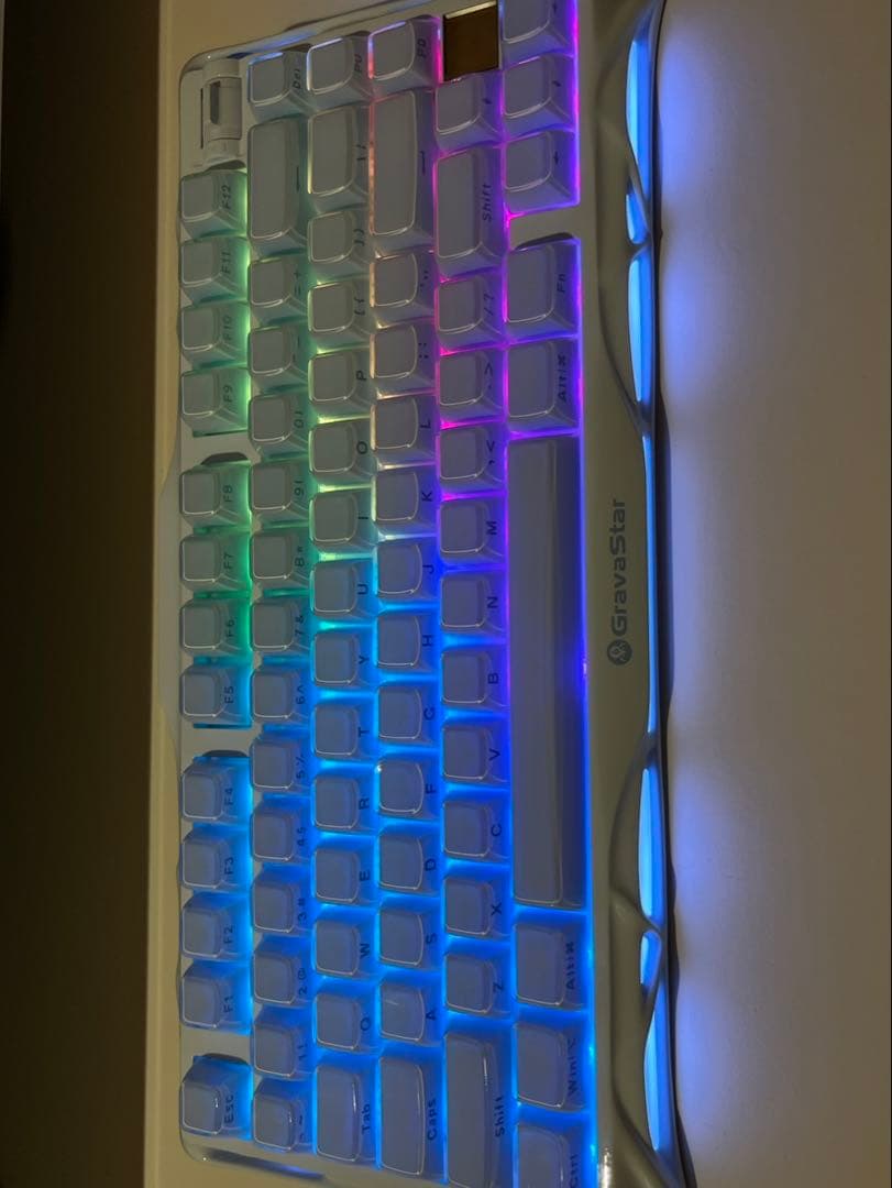 Grava star K1 ゲーミングキーボード　水色