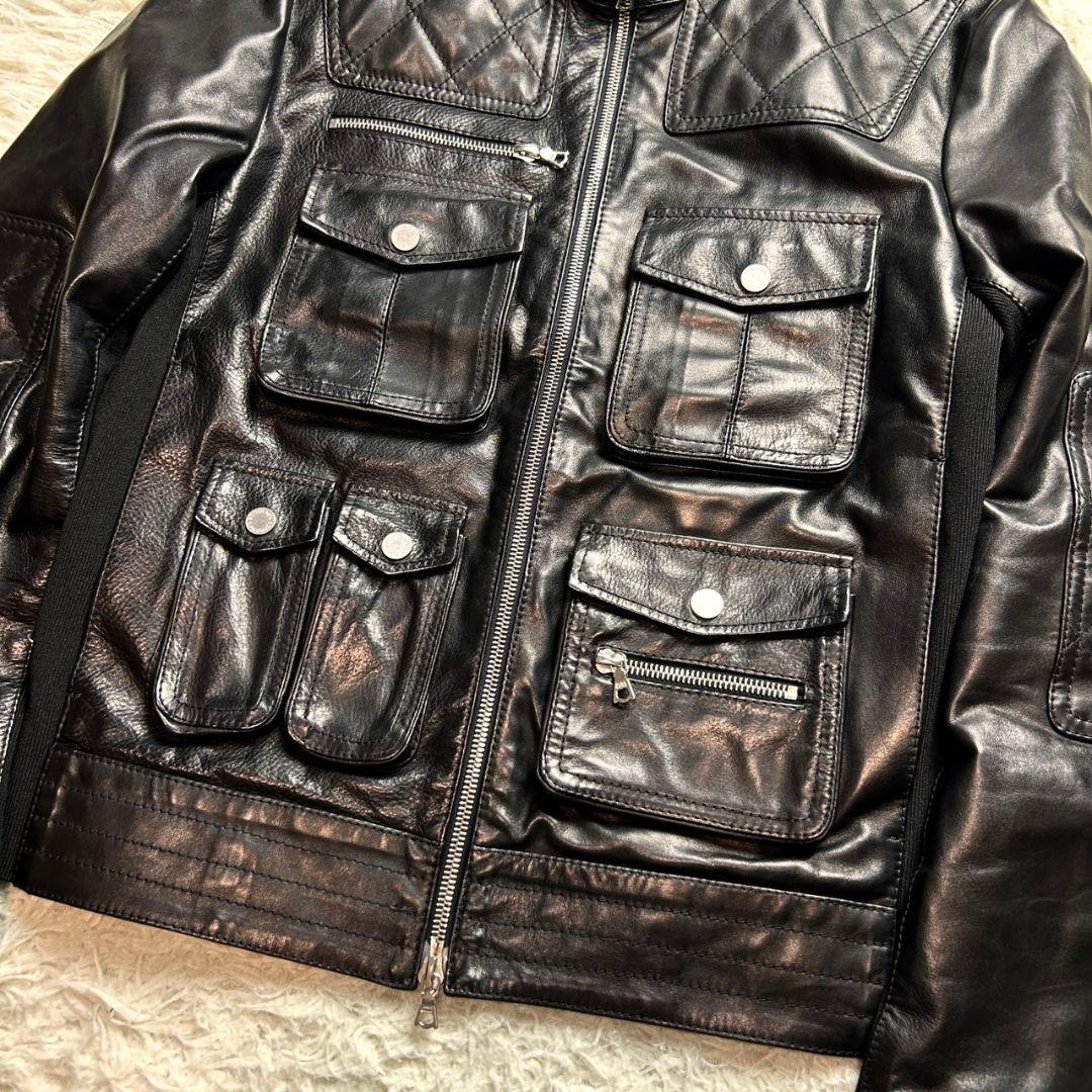 【未使用級】ニールバレット 馬革 レザー ジャケット ブラック キルティング