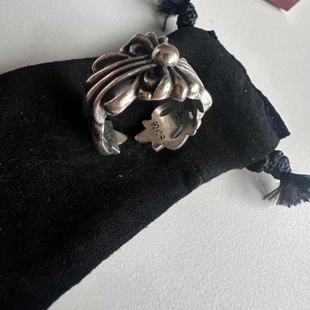 クロムハーツ　ダブルフローラルクロスリング