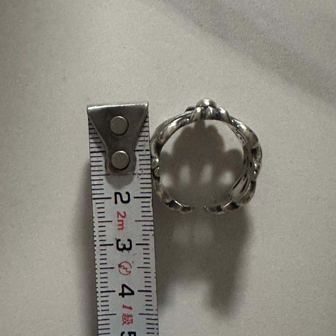 クロムハーツ　ダブルフローラルクロスリング